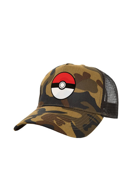 Koupakoupa Pokemon Ball Jockey mit Netz Khaki Camo