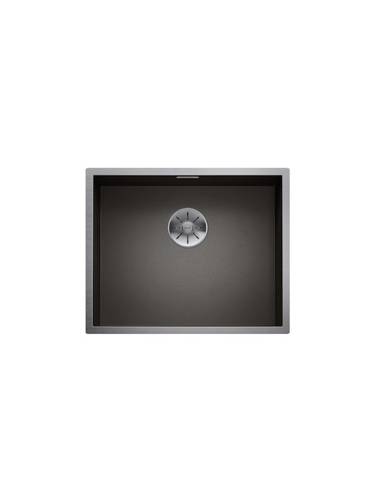 Blanco Zerox 500 U 526243 Undermount Sink Inox with Faucet W54xD44cm Gray