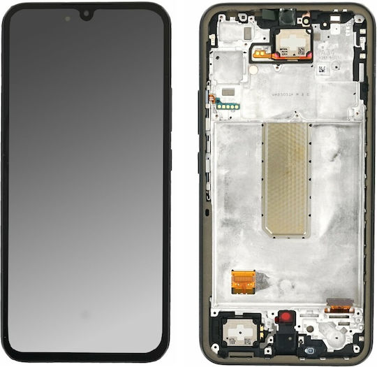 Screen OLED Oled with Touch Mechanism and Frame for Samsung Galaxy A34 5G SM-A346 (Black)