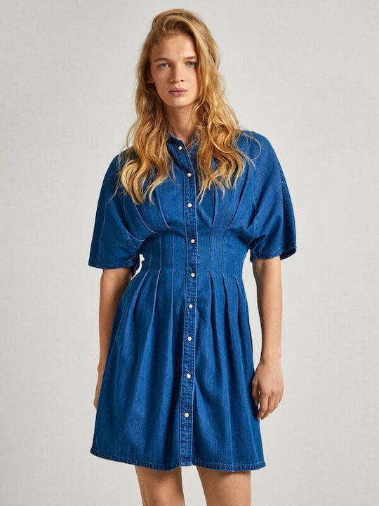 Pepe Jeans Mini Dress Blue