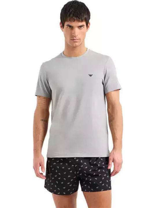 Emporio Armani Men's Summer Pajamas Set Black|Grey