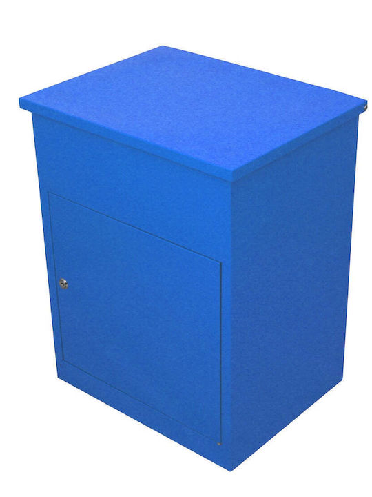 Cutie Poștală pentru Exterior Inox în Culoarea Albastru 32x20.5x12cm