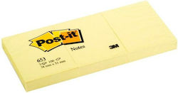 Post-it 653 Memo Pad 20 Pieces Pack Yellow 100 Sheets 38 X 51 Mm 36 Units