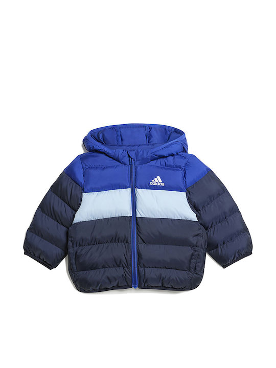 adidas Παιδικό Αθλητικό Μπουφάν με Κουκούλα Μπλ...