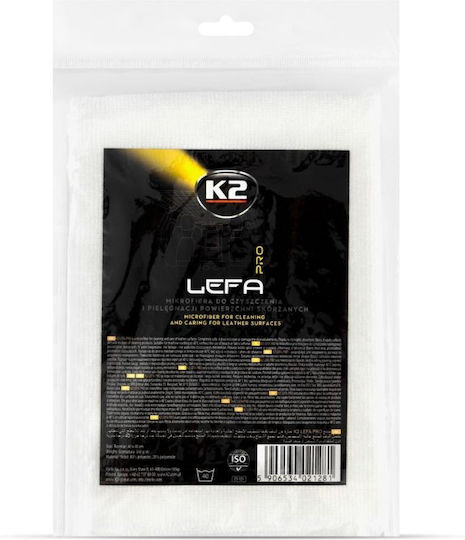 K2 Cloth Microfiber Cleaning for Interior Plastics - Dashboard Car White 40x40cm