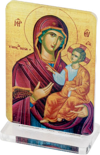 Wedding Favor Baptism Favor Plexiglass Icon Virgin Mary Base 8.5cm X 5.5cm E.55642