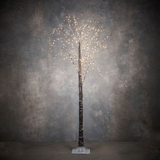 Christmas Decorative Illuminated Plastic Tree 100cm IP44 Brown