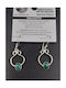 Earrings Silver Malachite