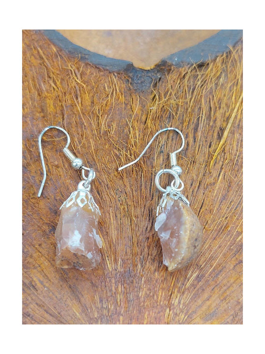 Earrings Raw Carnelian