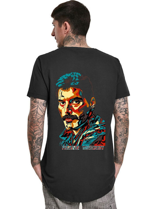 T-shirt Freddie Mercury Face Art Rock Avenue 150091013 Black