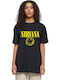 T-Shirt Nirvana Gesichtskunst Rock Avenue P0005810013 Schwarzes