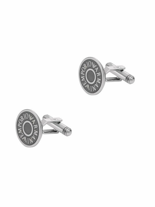 Emporio Armani Cufflinks of Steel Silver