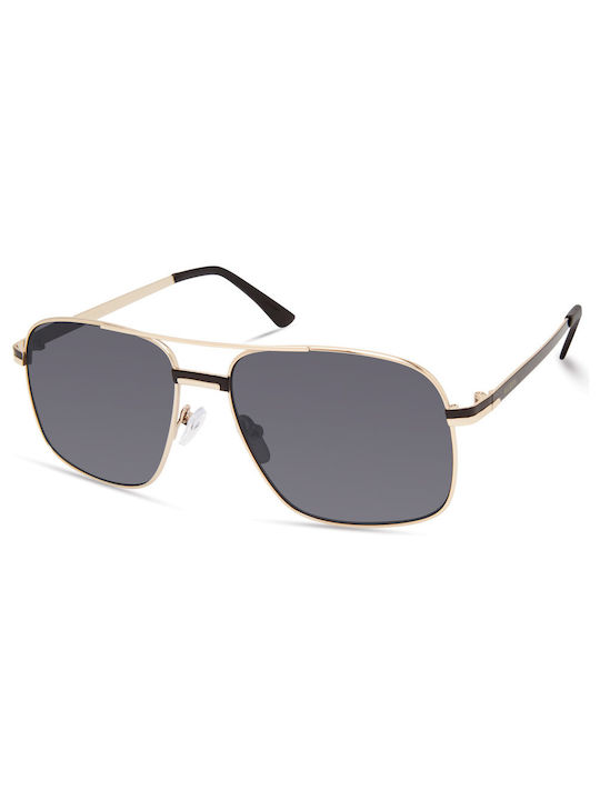 Guess Men's Sunglasses with Gold Metal Frame an...