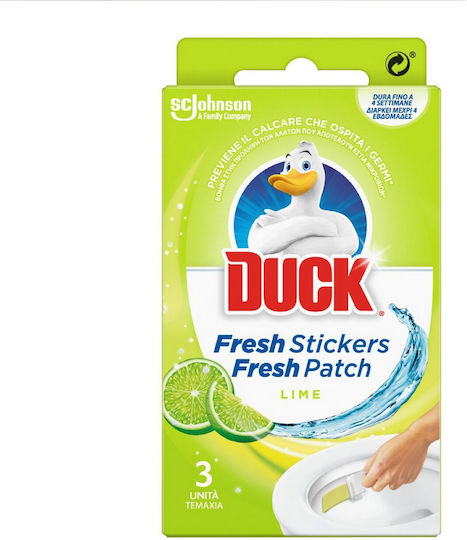 Duck Fresh Patch 5 σε 1 Lime Block Toilet 3x27gr