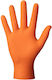 AMiO Gloves for Work Disposable Orange Nitrile 50pcs