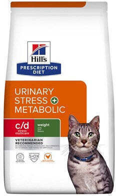 Hill's Feline C D Urinary Stress + Metabolic Dry Cat Food 3 Kg