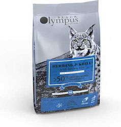 Black Olympus Cat Low Grain Sterilized Herring & Krill 8kg Μαύρο Ρύζι