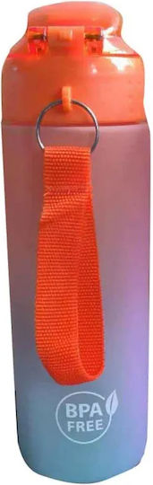 Back Me Up Kids Water Bottle Made of Tritan Plastic with Pop-Up Spout Orange 600ml