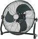 Klausberg Bodenventilator 100W Lüfterdurchmesser 45cm Schwarzer