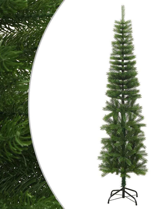 Vidaxl Artificial Slim Christmas Tree with Base 240 cm Polyethylene