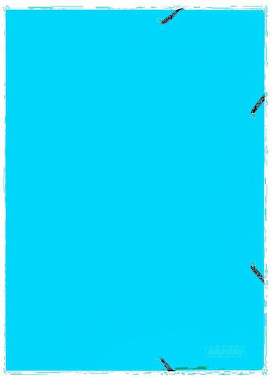 Colorfix Φάκελος Πρεσπάν Συμπαγές Λάστιχο Αυτιά Χαρτί A4 25x35εκ Σιέλ