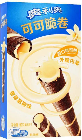 Oreo Бисквити Crispy Roll С пълнеж Ванилия 1бр 50гр