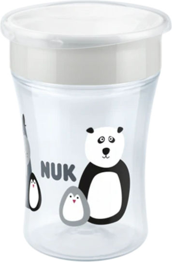 Nuk Baby Cup Magic Cup made of Plastic Gray Sea Lion - Panda 230ml for 8m+m+
