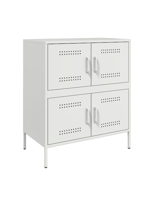 Sideboard made of Metal White 68x39x79cm