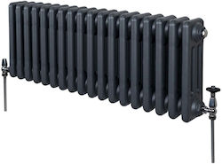 213088 Classic Akan Radiator Three Columns III/300 18 Slices Gray