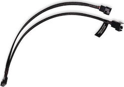 Alphacool Fan Cable Y-splitter 4-pin To 2x 4-pin Pwm 30cm Black Alphacool Fan Cable Y-splitter 4-pin To 2x 4-pin Pwm 30cm Black