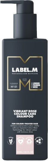 Label.M Vibrant Rose Colour Care Σαμπουάν Διατήρησης Χρώματος για Βαμμένα Μαλλιά 300ml