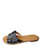 Women's Flat Sandals in Black Color