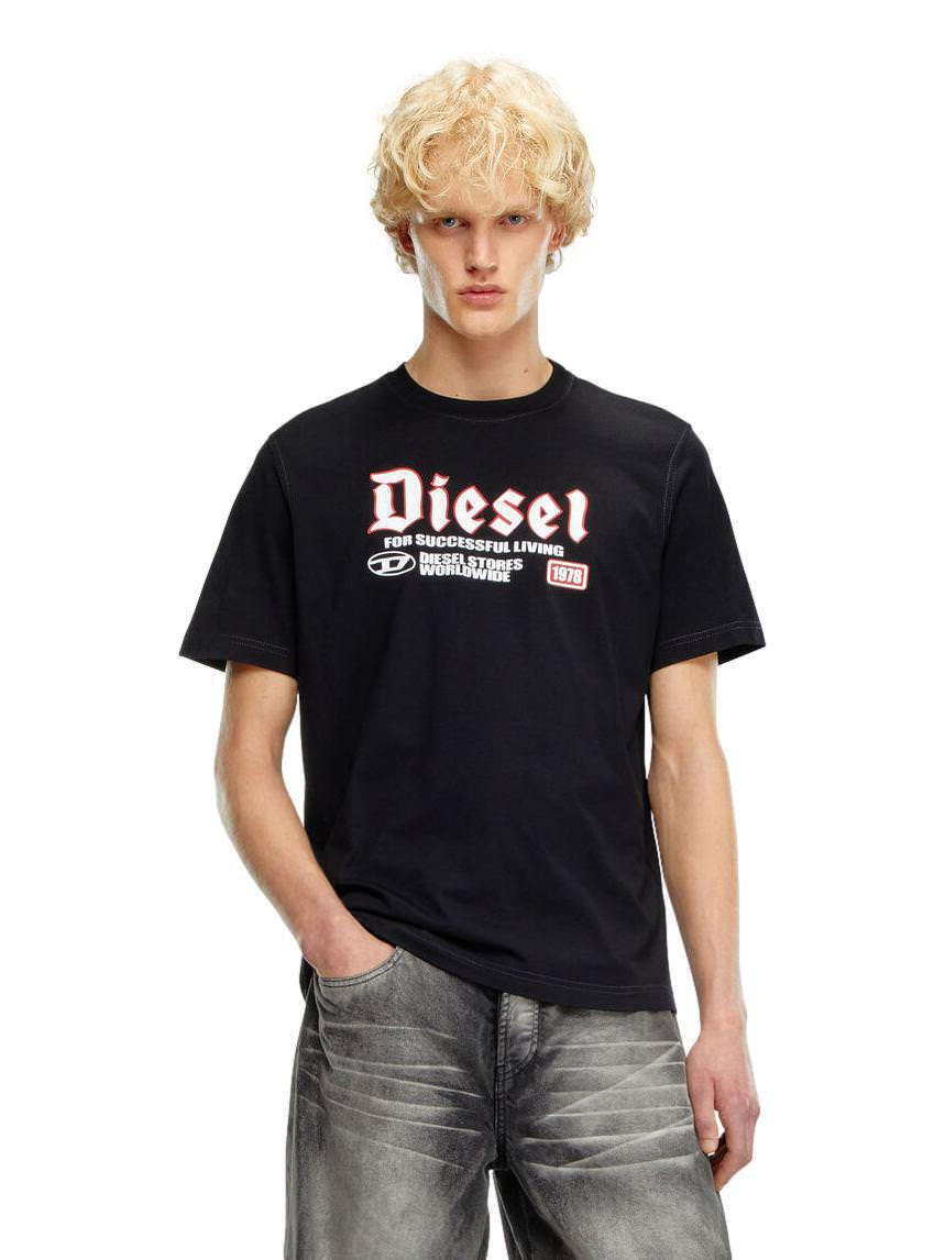 DIESEL｜ (A14943 0GRAI 9XX) DIESEL T-shirt A14943-OGRAI-9XX Black | CENTROstile Size Small