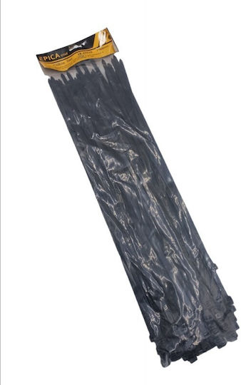 Epica Star Plastic Cable Ties 500mmx7mm In Black Colour 100pcs EP-60535