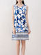 Rochie De Vară Albastru Deschis/Bleumarin