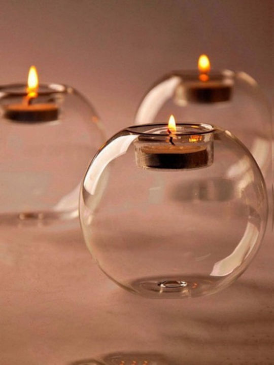 Candle Holder suitable for Tealights Glass in Transparent Color 1pcs