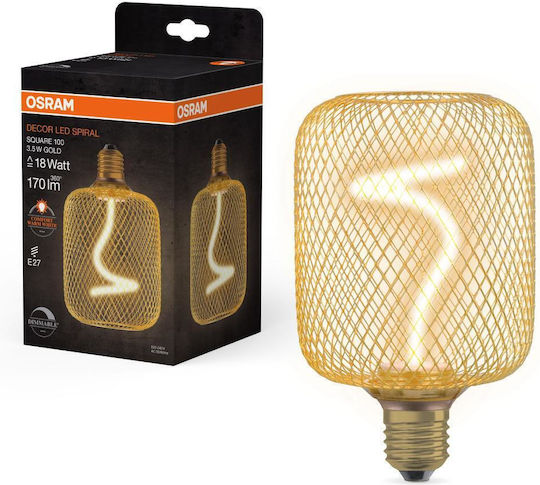 Osram Λάμπα LED 3.5W για Ντουί E27 Θερμό Λευκό Dimmable