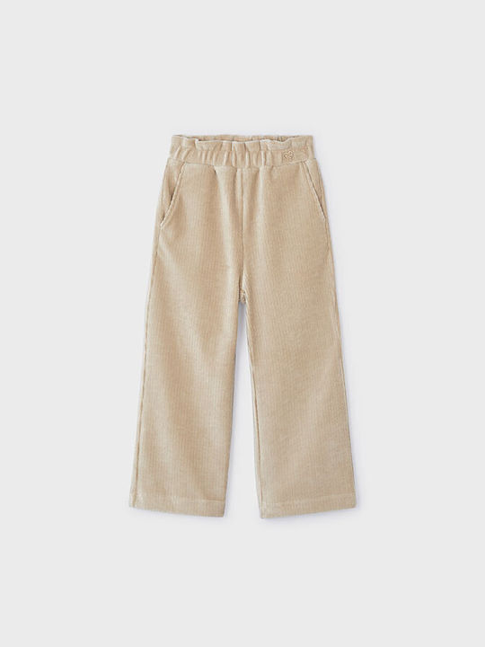 Mayoral Kids Corduroy Trousers Beige