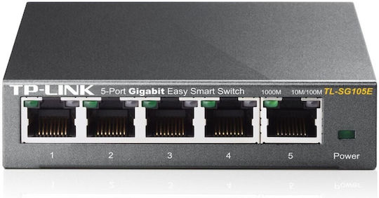 TP-LINK TL-SG105E Unmanaged L2 Switch with 5 Gigabit (1Gbps) Ethernet Ports