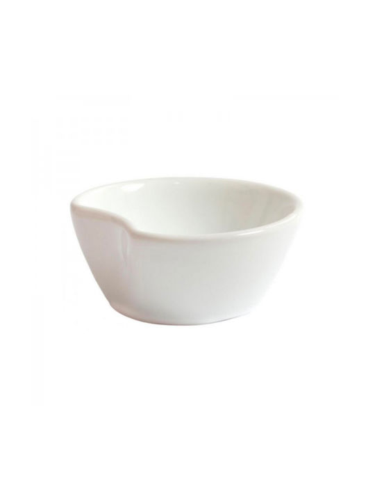 Soler Hispania Serving Bowl Round made of Porcelain White with Diameter 7cm