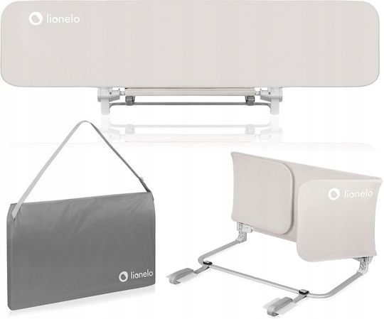 Lionelo Lora XL Προστατευτικό Κάγκελο Κρεβατιού από Ύφασμα Beige Sand 150x46εκ.