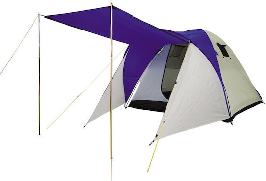 Panda Nevada XL Summer Camping Tent Igloo White with Double Cloth for 4 People 240x240x175cm