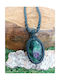 Macrame Necklace with Ruby Zoisite