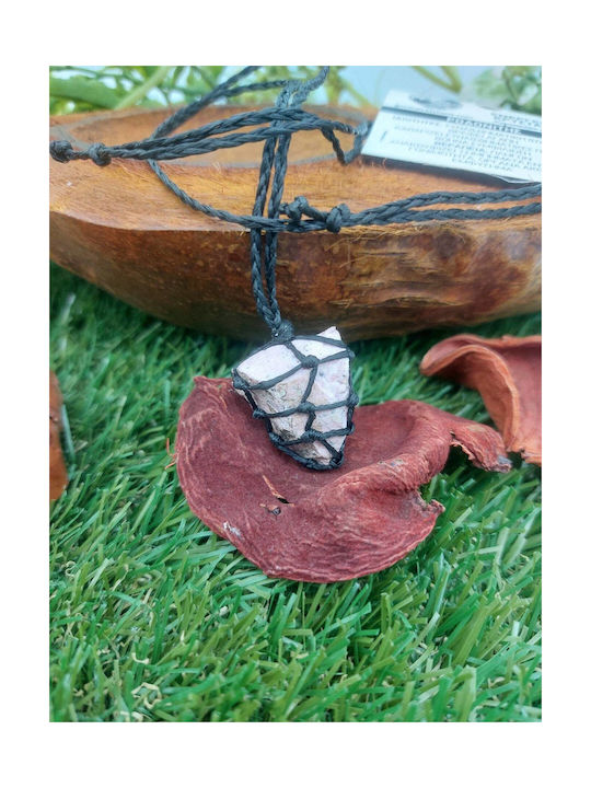 Macrame Rhodonite Necklace