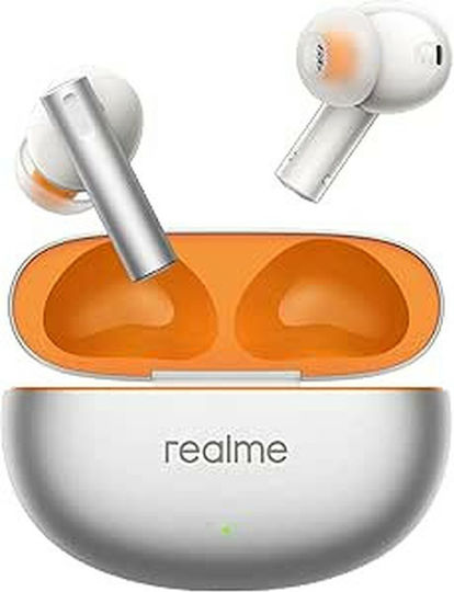 Realme Buds Air 6 Bluetooth Handsfree Ακουστικά με Θήκη Φόρτισης Flame Silver