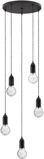 Nova Luce Висящо Осветително Тяло Черен 40x150см.