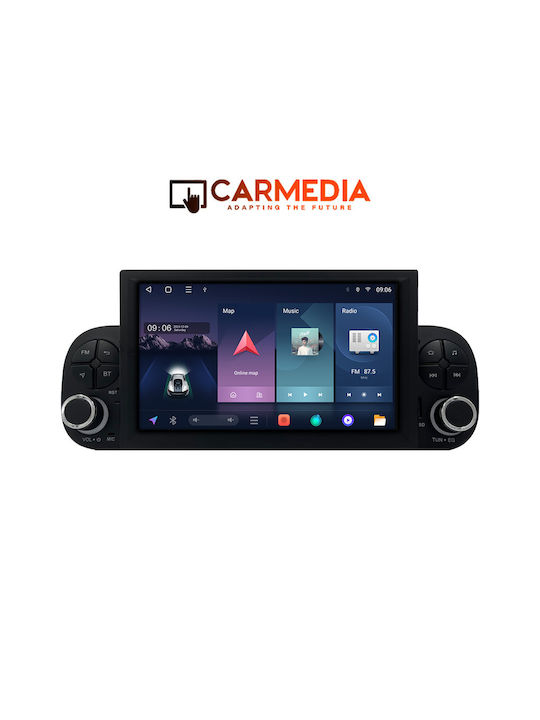 Carmedia Auto-Audiosystem für Fiat Panda 2012-2021 (Bluetooth/USB/WiFi/GPS/Apple-Carplay/Android-Auto) mit Touchscreen 7"