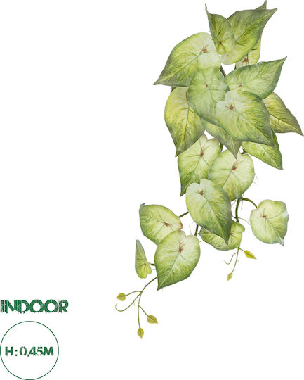 Dekorative künstliche Pflanze Begonie Grün 50cm in Box GloboStar