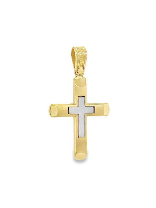 Xryseio Damen Gold Kreuz 14K