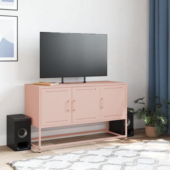 Έπιπλο Τηλεόρασης Μεταλλικό Ροζ Μ100.5xΠ39xΥ60.5cm